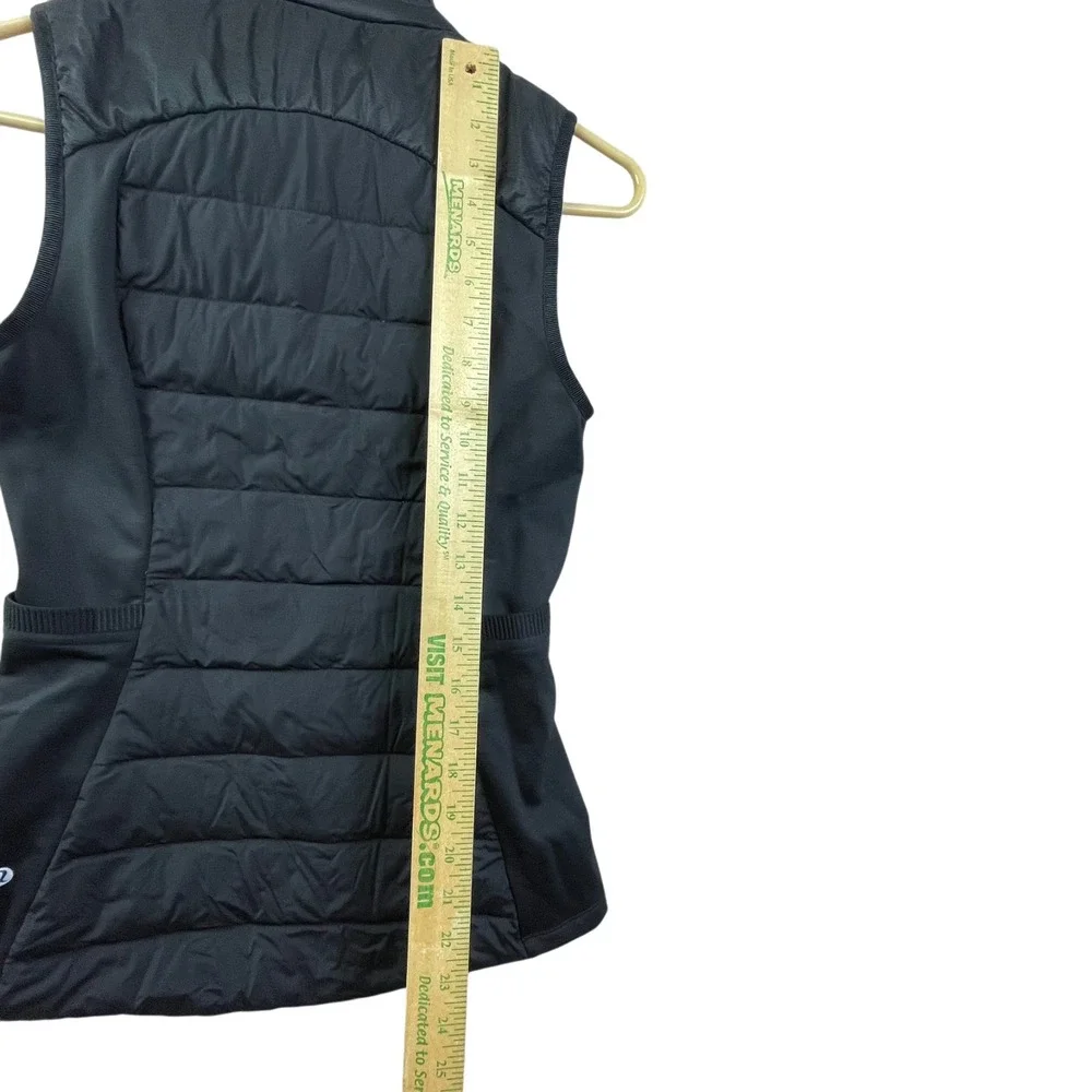 Lululemon Puffer Vest Womens 4 Black Goose Down Zip Up Pockets